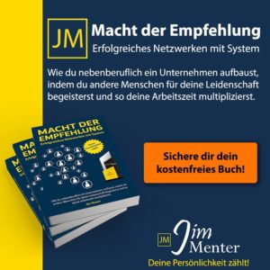 Macht der Empfehlung kostenlos - Jim Menter - Network Marketing Buchempfehlung